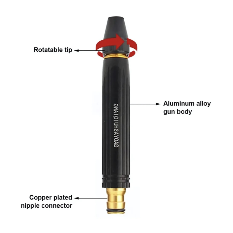 High-pressure Metal Brass Adjustable Nozzle Water Spray Gun